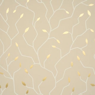 SAMPLE - Schumacher Cymbeline Wallpaper In Alabaster For Sale