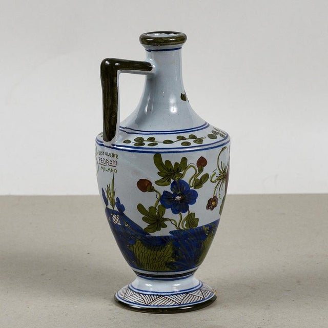 Ceramic Faenza Jug Vase from CALF, Milan, Italy For Sale - Image 6 of 9