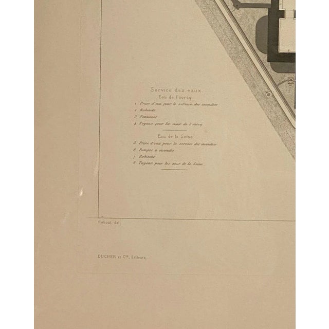 Late 19th Century Part of the Plans for the Paris Opera House, Published 1881, France For Sale - Image 5 of 6