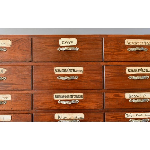 Art Nouveau Ironmongers Drawers, 1890s For Sale - Image 10 of 15