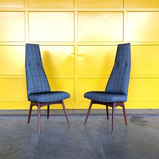 Adrian Pearsall High Back Dining Chairs 2051 -C - a Pair For Sale - Image 10 of 10