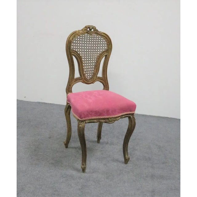 Louis XVI Style Caned Back Side/Vanity Chair For Sale In Philadelphia - Image 6 of 6