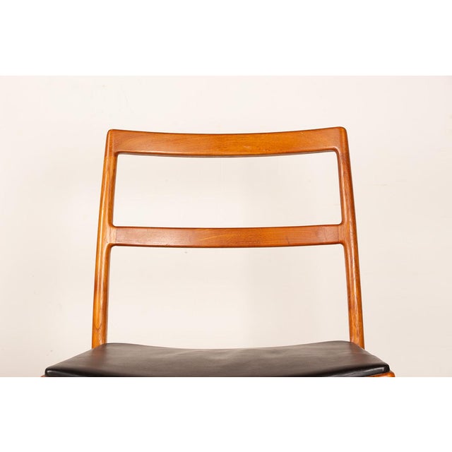 Danish Teak and Leather Model 430 Chairs by Arne Vodder for Sibast, 1960s, Set of 4, in Flawless conditions. Designed 1960...