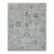 Oushak Handmade Wool Rug in Cream and Light Blue For Sale
