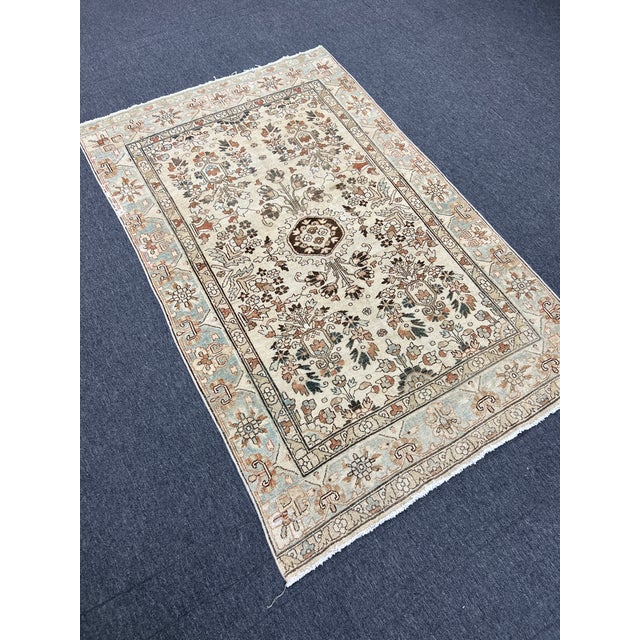 Persian Vintage Hand-Knotted Malayer Area Rug For Sale - Image 4 of 6