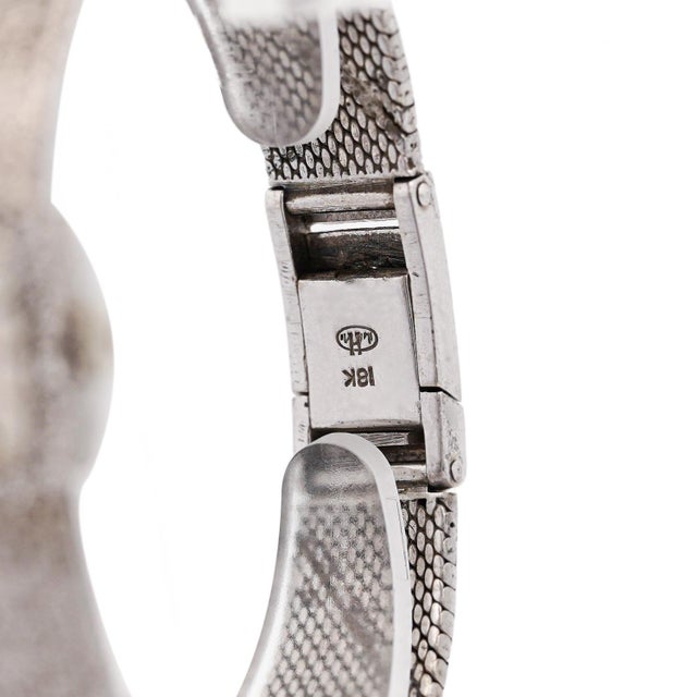 Rolex Rolex Precision 18k White Gold 18mm Diamond Bezel Watch For Sale - Image 4 of 12