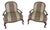 Pair of 1980s Thomasville Club Chairs Designer French For Sale