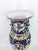 Blue 18” Chinese Early-to-Mid 20th Century Jingdezhen Famille Rose Porcelain Vase Qing-Style Polychrome Enameling With Figural Lion Handles For Sale - Image 8 of 10