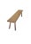 Contemporary Solid Teak Wood Bench With Softened Edges and Sculptural Leg Form For Sale - Image 3 of 8