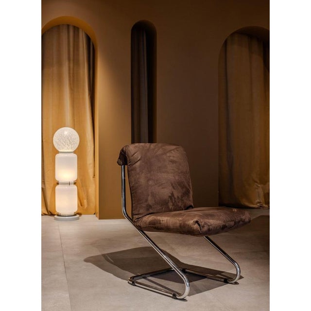 Silver Vintage Lamp by Enrico Tronconi For Sale - Image 8 of 9