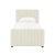 Angela Velvet Cream Trundle in Twin For Sale - Image 4 of 8