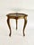 Petite Italian Gold Leaf Florentine Table For Sale - Image 4 of 11