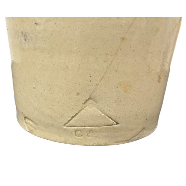 Late 19th Century Antique English Two-Tone Stoneware Crosse & Blackwell Preserve Jar by George Skey Tamworth For Sale - Image 4 of 5