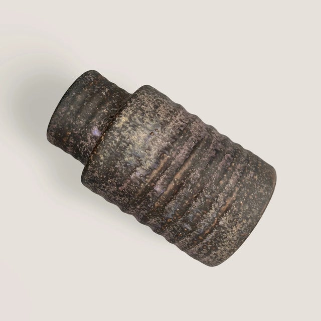 1960s Vintage Dutch Brutalist Studio Ceramic Vase by Mobach Keramik, 1960s For Sale - Image 5 of 16