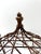 Black Vintage Wrought Iron Hanging Planter Basket With Scrollwork & Original Chain For Sale - Image 8 of 12
