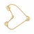 Contemporary Elsa Peretti 18k Yellow Gold Diamond Heart Bracelet For Sale - Image 3 of 5