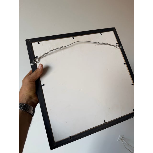 1990s Vintage Signed C. Marhg Sirt Organic Ceramic Wall Sculpture in Shadow Box Frame For Sale - Image 12 of 12