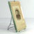 This decorative Biedermeier desk frame is made of crystal glass, with polished edges. It dates from the turn of the 20th...