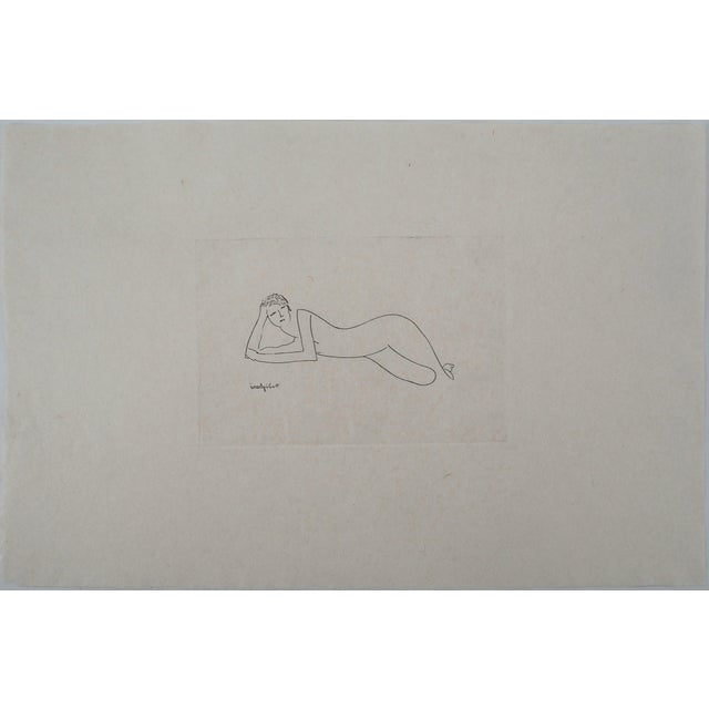 Amedeo Modigliani, Reclining Woman, Engraving For Sale - Image 7 of 7