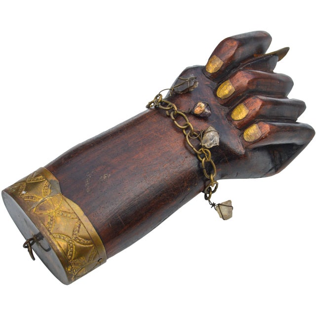 Mid 20th Century Vintage Handmade Art Deco Accent For Sale - Image 5 of 5