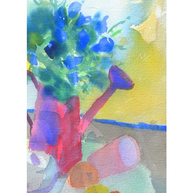 American Bouquet in Water Can Still Life by Les Anderson For Sale - Image 3 of 7
