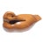 Signed Large Hand-Carved Pacific NorthWest 1996 Alder Wooden Drake Decoy Sculpture For Sale