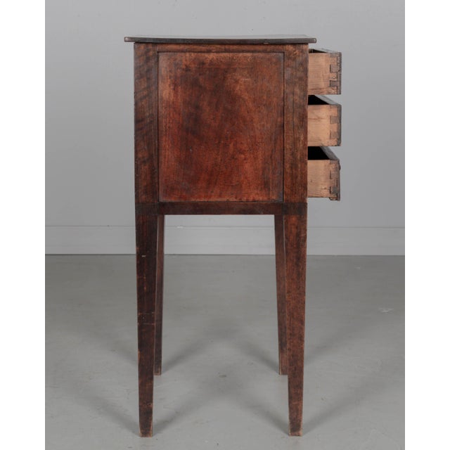 Brown 19th Century French Country Walnut Side Table or Nightstand For Sale - Image 8 of 9