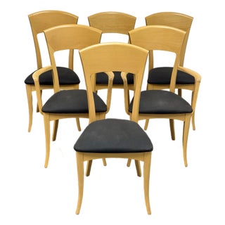 Antonio Sibau for Room & Board Venice Italian Beechwood Dining Chairs, Set of Six For Sale