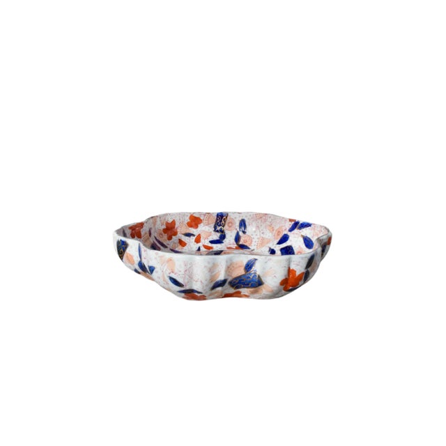 English Staffordshire Imari Pattern Bowl For Sale - Image 3 of 8
