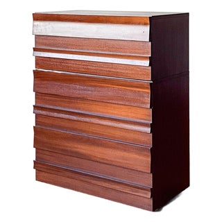 Mid Century Two Piece Stacking Dresser For Sale