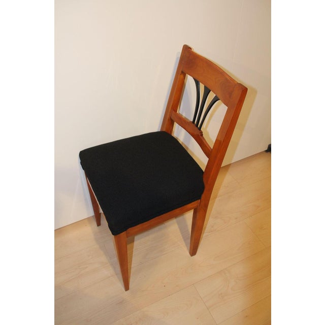 Biedermeier Side Chair, Cherry Wood, South Germany, 1830s For Sale - Image 9 of 14