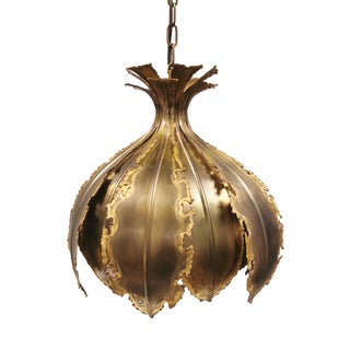 Large Brutalist Hanging Lamp by Svend Aage Holm Sørense, 1960s For Sale