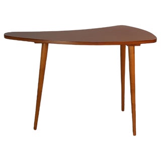 Vintage Czechoslovak Boomerang Beech Side Table from Ledenecky Nabytek, 1960s For Sale