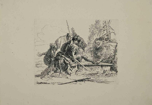 Giovanni Battista Tiepolo, Woman Soldiers, 1740, Etching