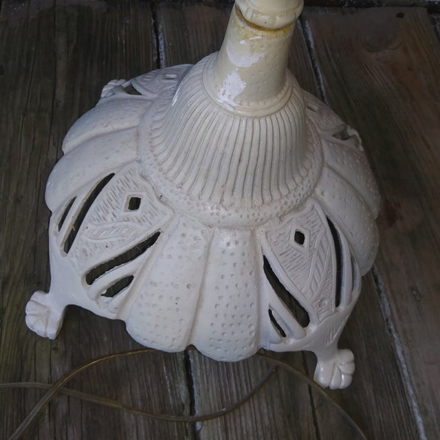 1940s Art Deco Unique Detailed Cast Iron Bridge Arm Floor Lamp For Sale - Image 10 of 18