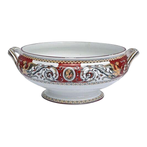 Antique Minton Acanthus & Gryphon Serving Bowl