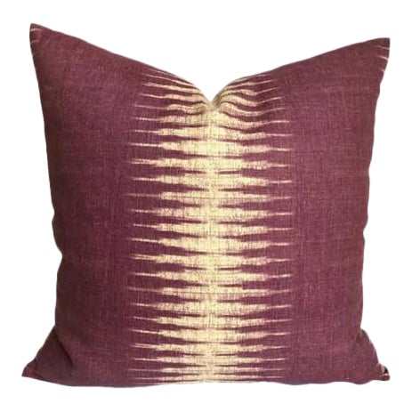 Purple Ikat Pillow Cover For Sale