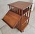 Antique Mission Oak revolving bookcase with unusual telescoping book display shelf. Original finish with a nice glow to...