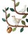 Mid 20th Century Vintage Italian Tole Espalier / Espaliered Tree Sculpture, Fruit Tree, Birds, Blossoms, & Apples, Manner of Mottahedeh For Sale - Image 5 of 9