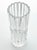 Contemporary Vintage French Contemporary Postmodern-Style Cylinder Column Cut Crystal Vase For Sale - Image 3 of 7