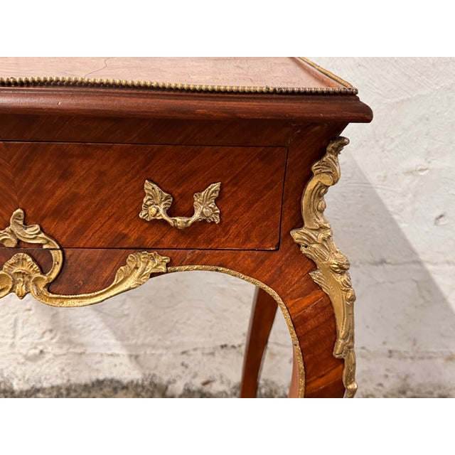 Wood Early 20th Century Louis XVI Style Side Table For Sale - Image 7 of 14
