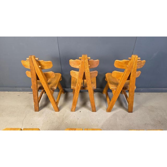 Vintage Brutalist Dining Chairs, 1960s, Set of 6 For Sale - Image 8 of 17