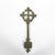 Vintage Ethiopian Processional Brass Gothic Ornamental Handheld Coptic Cross For Sale - Image 4 of 6