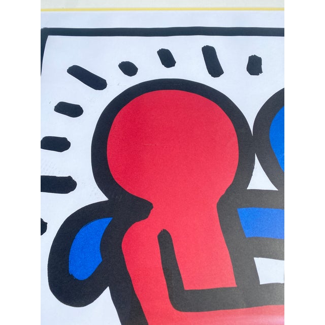 1990s Large Keith Haring Estate Authorized Offset Lithograph "Best Buddies" For Sale - Image 11 of 15