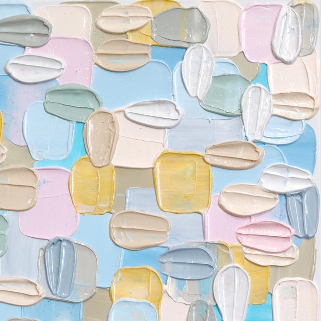 Daylight Savings - Original Textured Abstract Acrylic Painting on Canvas by Shiri Phillips For Sale - Image 4 of 9