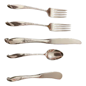 1954 Sterling Flatware Set for Eight- 41 Pieces