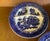 Marked “made in Japan” traditional Blue Willow design, portioned ceramic
