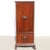 Brown Small Anglo Indian Rosewood Two-Part Linen Press Cupboard For Sale - Image 8 of 13