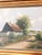 Rustic European Vintage Original Cottage Oil Painting: Large Countryside Wall Art For Sale - Image 3 of 11
