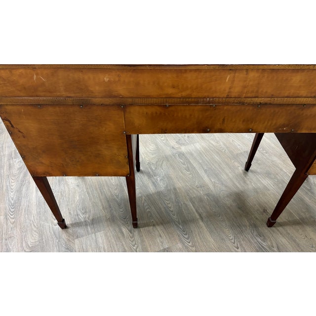 Vintage Federal Georgian George III Hepplewhite Style Mahogany Writing Desk For Sale - Image 17 of 17